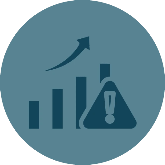 Icon representing HIPAA and LegitScript compliance risk reduction