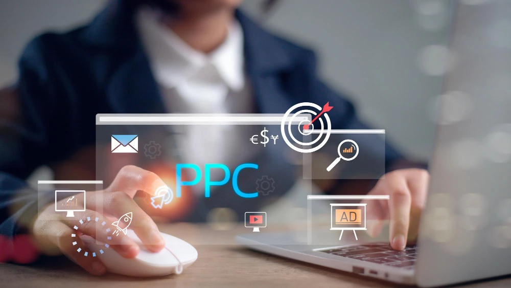 Healthcare PPC campaign structure with dedicated landing pages